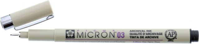 MICRON PEN .35MM BLACK (12)