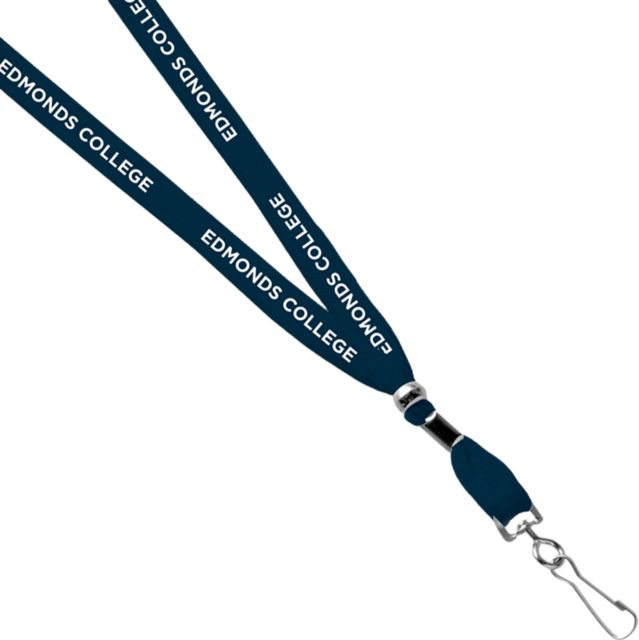 Edmonds College 3-8'' J Hook Lanyard