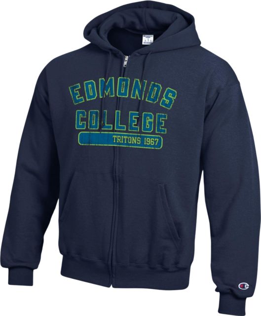 Edmonds College Tritons Full-Zip Hooded Sweatshirt