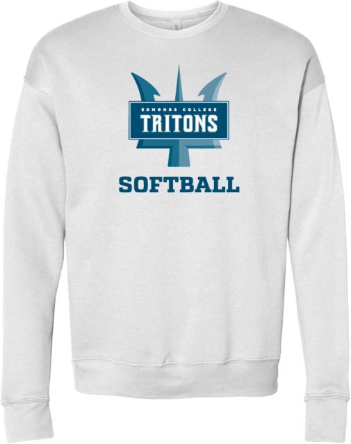 Edmonds College Bella + Canvas Fleece Crew Edmonds College Softball - ONLINE ONLY