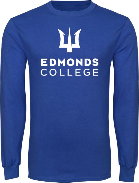 Edmonds College Long Sleeve T Shirt Edmonds College Wordmark - ONLINE ONLY