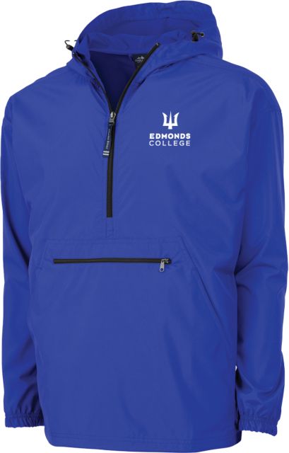 Edmonds College Charles River Womens Pack N Go Pullover Jacket Edmonds College Wordmark - ONLINE ONLY