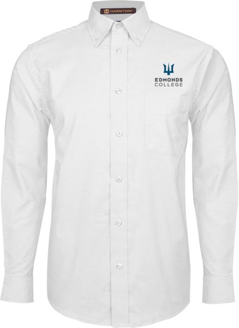 Edmonds College Oxford Long Sleeve Shirt Edmonds College Wordmark - ONLINE ONLY