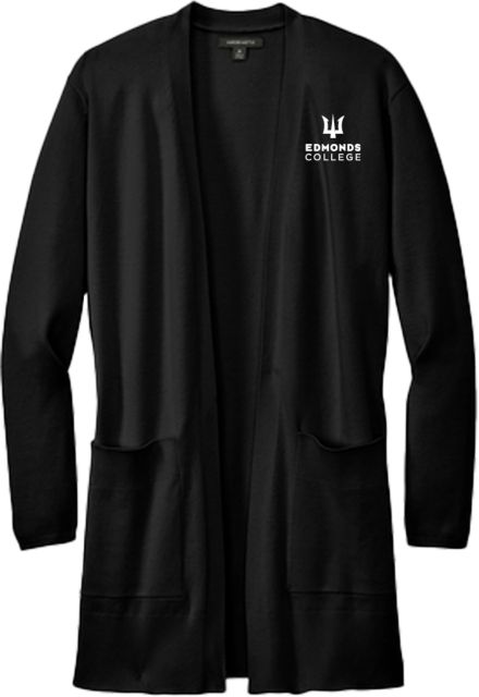 Edmonds College Mercer + Mettle Womens Open Front Cardigan Sweater Edmonds College Wordmark - ONLINE ONLY