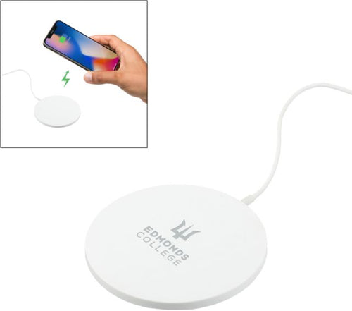 Edmonds College Ultra Thin Wireless Charging Pad Edmonds College Wordmark Engraved - ONLINE ONLY